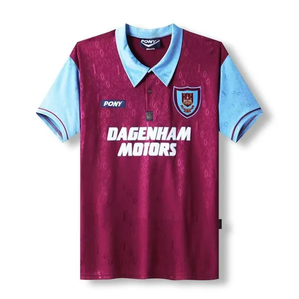 Camiseta de fútbol West Ham 1995/97 LOCAL MANGA CORTA VERSION FAN